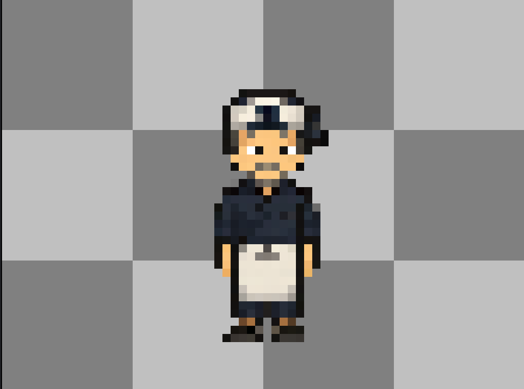 GhostOfKaz's tweet photo. Meet Kenji, owner of the noodle shop in Kurogane City's District 1 Doesn't ask questions. Doesn't need to.
First NPC for RE:KINTSUGI, pixel by pixel in Aseprite.
#gamedev #pixelart #indiedev #cyberpunk #aseprite #Godot https://t.co/lZH55xfarn