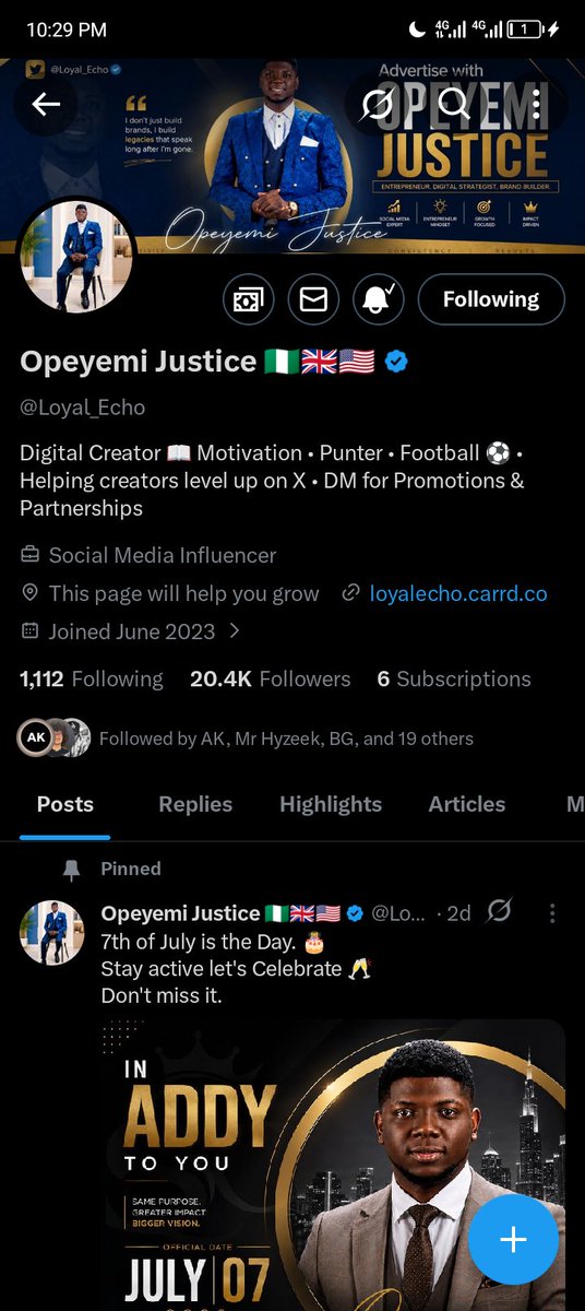 IMAFIDONEmman14's tweet photo. @Loyal_Echo baba nor be today I don dey follow u check boss I have been here and I never eat ur giveaway abeg pick me https://t.co/K4TVW2Q9yX