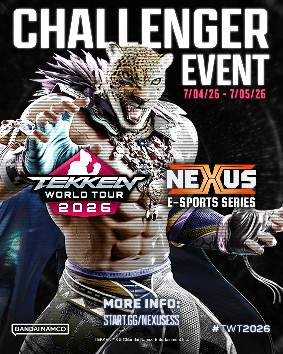 BNEesports's tweet photo. Ready for the next battle?

#TWT2026 continues this weekend with Challenger Event @Nexus_ESS!

NEXUS E-SPORTS SERIES 2026
📌: Noida, Uttar Pradesh, India
🗓️ : Jul 4 — 5

📺Watch the stream!
https://t.co/AVXfXWQFPj 

Event Info: https://t.co/532twJcon7 https://t.co/67aAGtT3bw