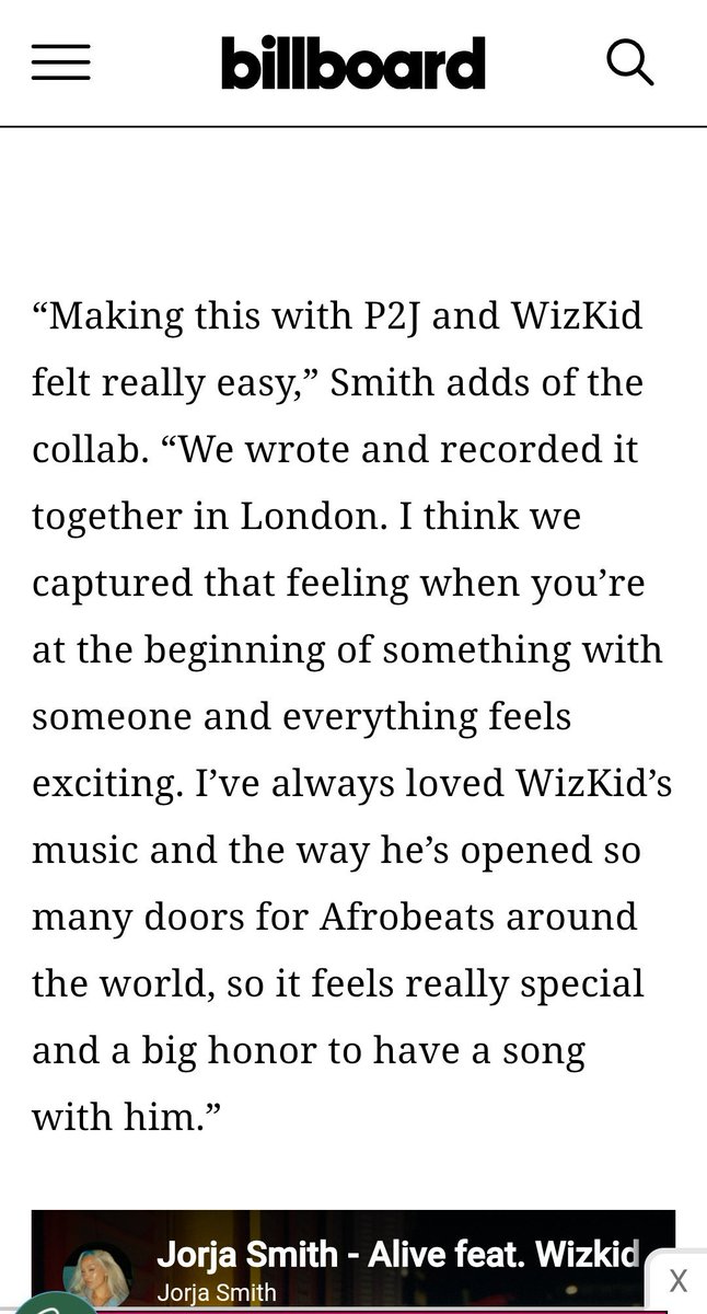 Thugufb's tweet photo. Jorja smith: “The ways he’s opened so many doors for Afrobeats around that world”

One fool from Urhonigbe: she de lie https://t.co/LertjOVJAj