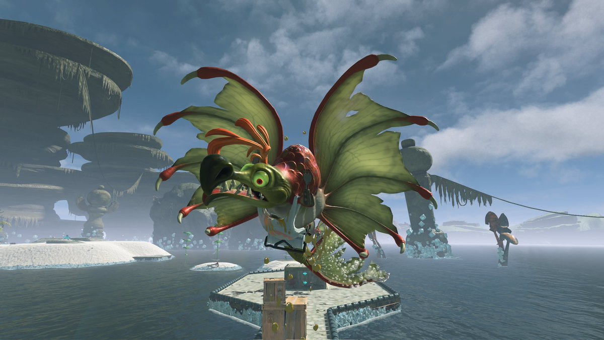 SwitchySh4rky's tweet photo. I DIDN'T NOTICE THE SALIVATOR HAD TINY FINS AND THAT IT WAS HOLDING A FORK AND A KNIFE LMAO 😭 https://t.co/VgIPqIeNEy
