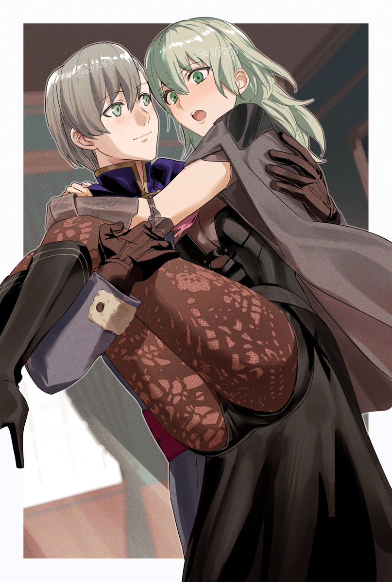 osi3258's tweet photo. お姫様抱っこされてあわあわする先生のアシュレス https://t.co/7jJcnPOTqE