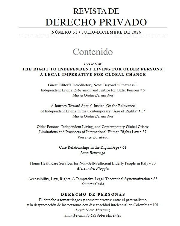 RevDerPrivado's tweet photo. ¡Nuevo número☺️! Los invitamos a leer todos los artículos de la recién lanzada edición no. 51 (julio-diciembre de 2026) de la Revista de Derecho Privado aquí👉https://t.co/C3okfcwSCw https://t.co/ljRNVkOJPO