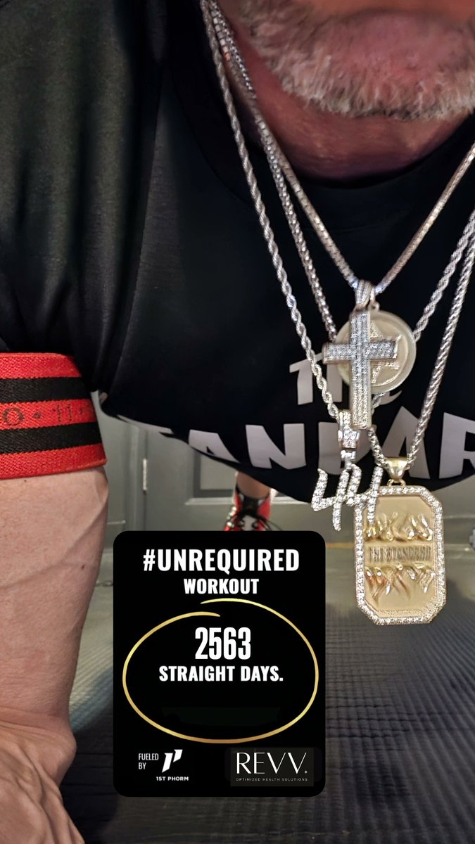 ContinuedFight's tweet photo. 2563 straight days TRAINING.
NO EXCUSES #ATTACKthePROCESS
#UNREQUIRED
Fueled by @1stPhorm 🔥 @RevvHealth 🔥
Be the EXAMPLE.
DISCIPLINE WINS.
Keep STACKING days⚒️ https://t.co/Z566fpmvQP