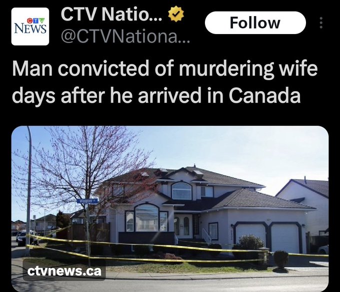 TheBuckYouWill's tweet photo. AREN'T THE NEW CANADIANS JUST GREAT?

Jagpreet Singh (always the fucking 'Singh's!) murdered his wife just days after arriving.

THIS IS THE SHIT IMMIGRATION CANADA IS IMPORTING.

(Send them ALL the fuck back!)