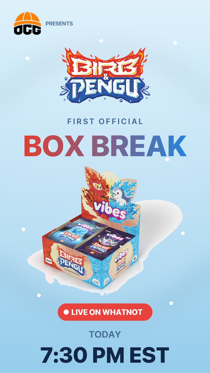 vibes tcg booster box (@vibes_tcg) / Posts / X supporting hobby engagement and strategic play development. Vibes TCG: Birb & Pengu