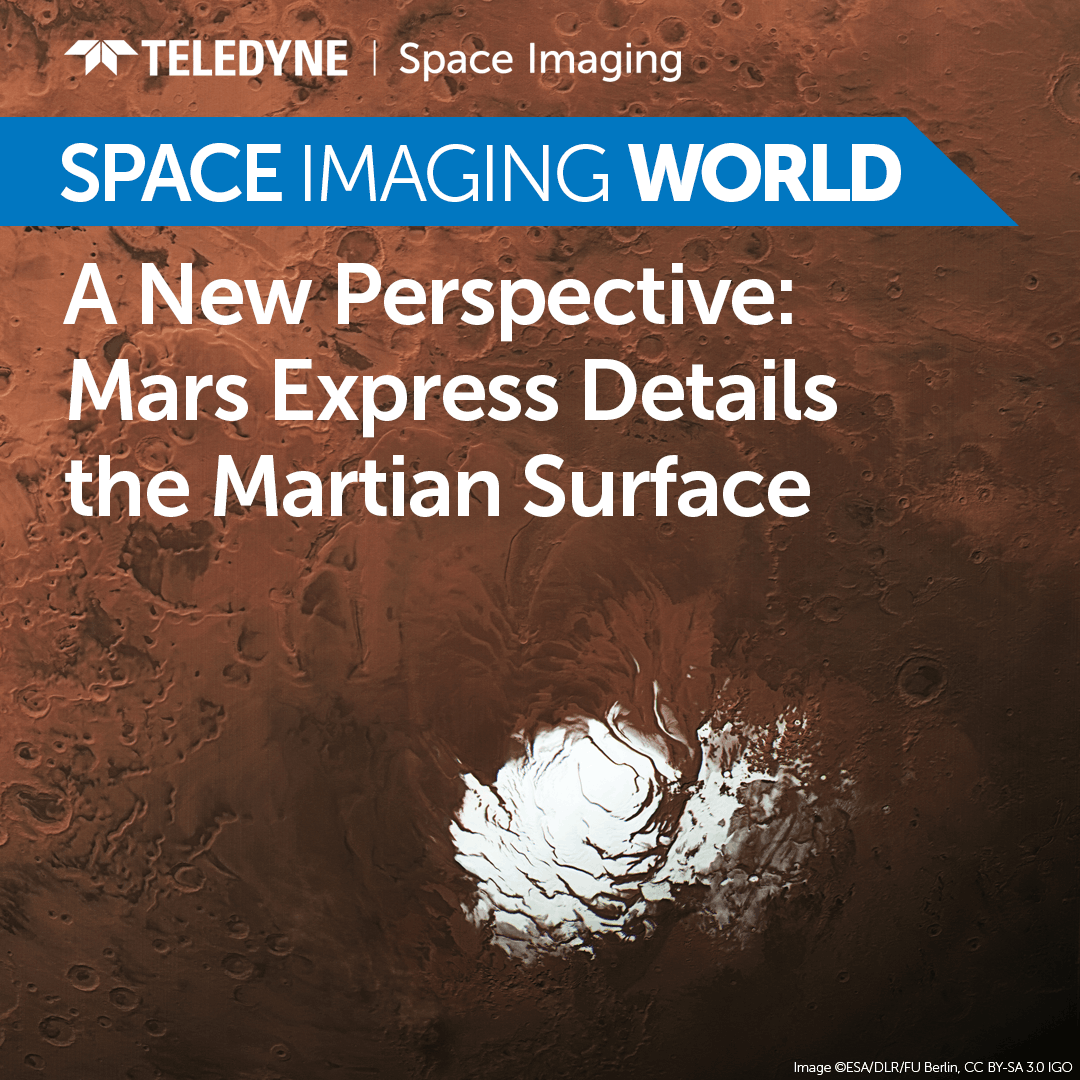 TeledyneSI's tweet photo. ESA’s Mars Express mapped the Martian surface with unprecedented detail with its High Resolution Stereo Camera (HRSC), equipped with 10 #Teledyne TH7808 line sensors mounted in parallel.

🔗 https://t.co/aBYZYyYd7u

#Mars #SpaceExploration #TeledyneSpace #ESA #EverywhereYouLook https://t.co/GWhpGwuU82