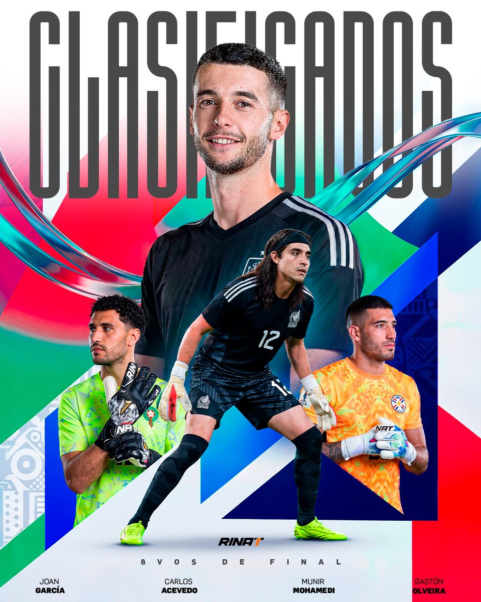 RinatOficial's tweet photo. ¡La historia avanza! Felicidades por la clasificación a octavos de final. Desde el arco la convicción es no dejar caer el sueño. ¡Vamos por más! ⚽🧤🥅🏆 #RINAT https://t.co/I17kpvgeUG