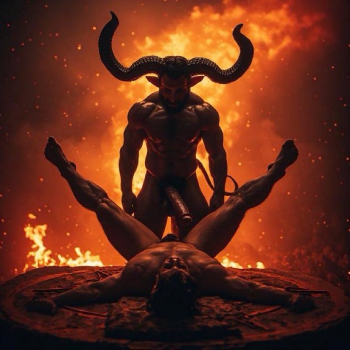 HSANAVCI's tweet photo. Get fucked hard. Get fucked raw. Let Satan’s seed breed and rot inside your veins, you filthy demon whore. 🔥
#HAILSATAN #HailPhallus #GAYPORN  #GaySatanic #Satanic #COCKISGOD https://t.co/fWzUtaHqr1