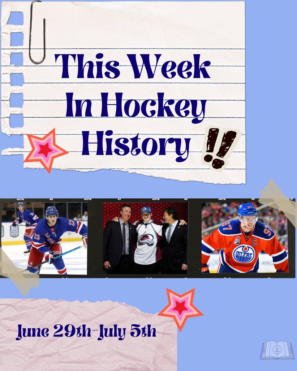 readbtwnsports's tweet photo. During this week in hockey history, a Norris Trophy winner made history, a player from Nova Scotia was drafted first overall and a huge contract was signed! https://t.co/uS2xZDzkJU