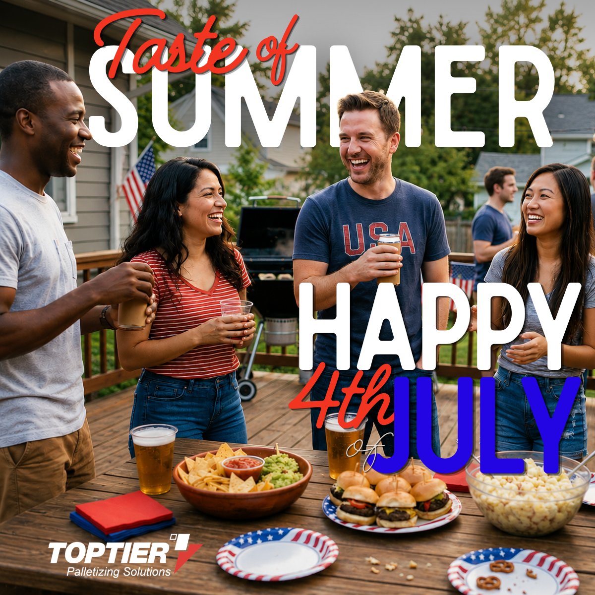 Best_Palletizer's tweet photo. Before the fireworks light up the sky, millions of snacks and beverages have already made their journey to store shelves.

This month, we're celebrating the manufacturers behind those summer favorites.

Happy Independence Day! 🎆 https://t.co/JJi8l2FRsj