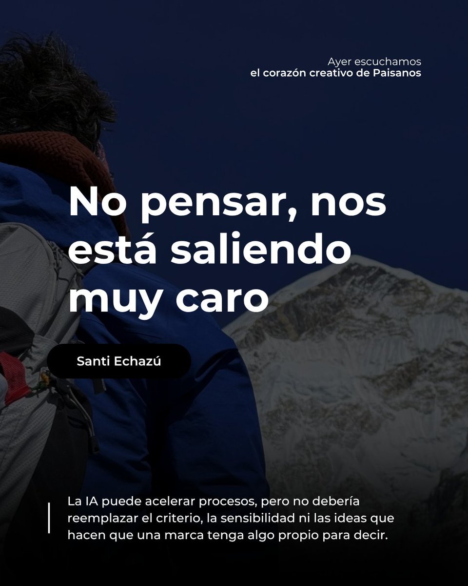 IntroiniDebora's tweet photo. Lo escuché decir bajito... Quiero hablar de Humanidad. Y ahi fue, no sólo a romper un vaso :) 
Fué a soltar criterio, un tipo que tenía algo para decir. 
Santi Echazú, habló de algo que atraviesa de lleno a quienes construimos 
La creatividad sigue siendo profundamente humana https://t.co/AgvgXXX1cr
