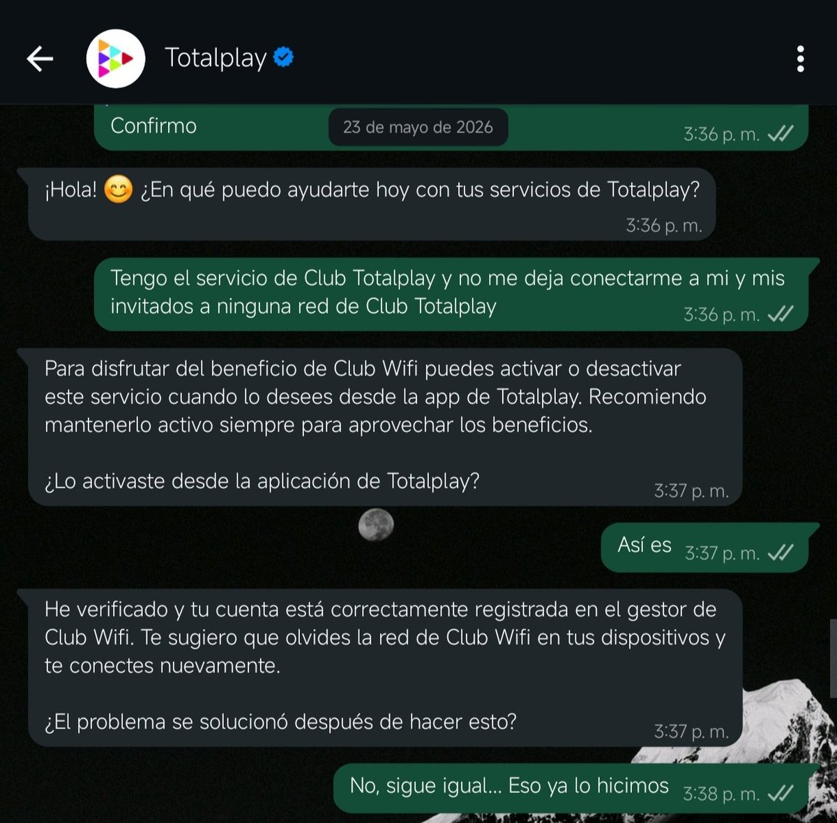 jorbe23's tweet photo. Desde el pasado 23 de mayo reporte por varios medios, WhatsApp, correos y levantaron infinidad de folios que no me puedo conectar a #clubtotalplay les he enviado todas las evidencias que me han solicitado, fotos , videos y sigo sin poder conectarme @RicardoBSalinas 
@totalplaymx https://t.co/cA0Z7fLTIA