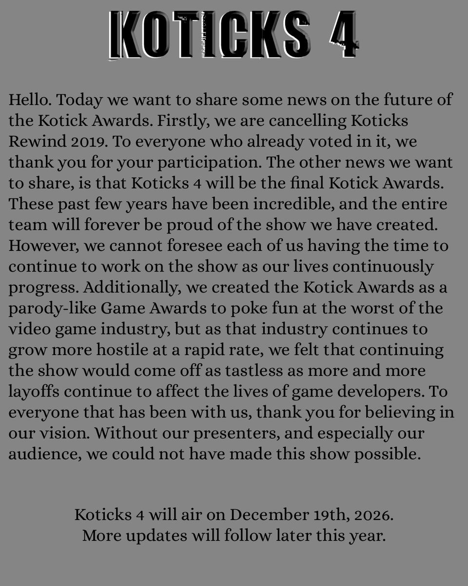 TheKotickAwards's tweet photo. https://t.co/wPSDgVBSbv