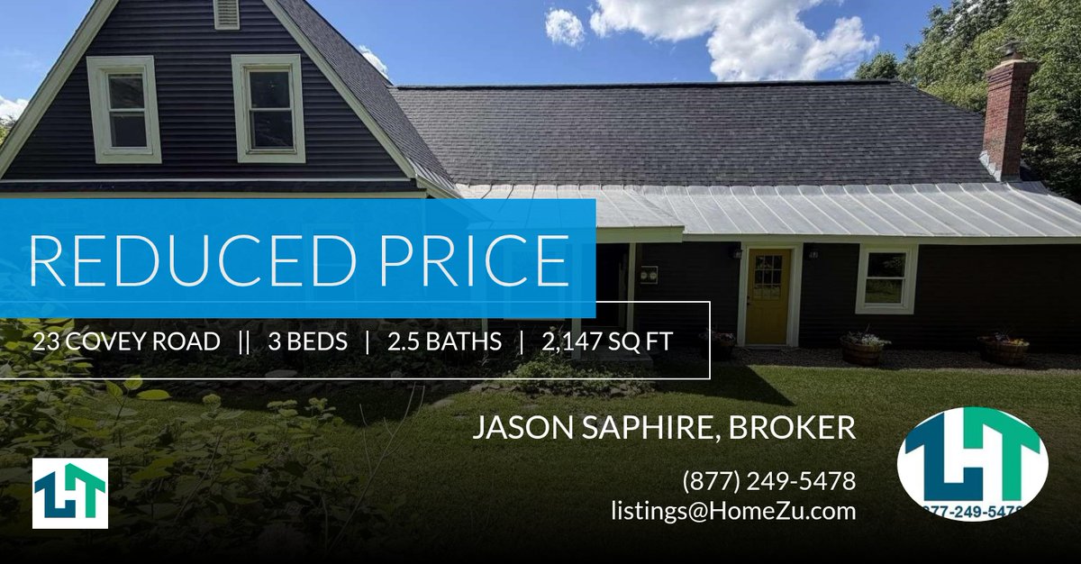 entryonly's tweet photo. 📍 Reduced Price 📍 This recently reduced home at 23 Covey Road in Underhill won't last long, so, don't wait to set up a showing! Reach out here or at (877) 249-5478 for more information! https://t.co/dgl2SC5Lid https://t.co/FGcQzkVLfZ