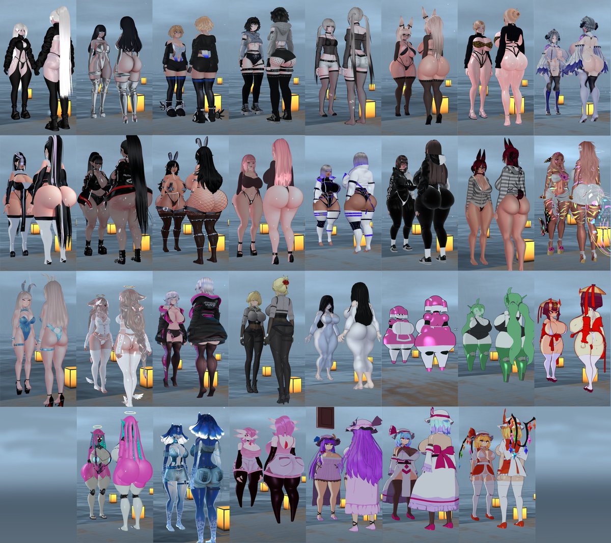 AmeliaLailoken's tweet photo. My avatar hoarding/collecting habits for VRC remain unstopped-

I'm CONSTANTLY searching for models with insane bootyblubber and/or a cute pretty face to look at.

Ugh, these would look amazing if i had fullbody tracking, i'm flexible enough for ALL sorts of poses-- https://t.co/7EijUkffhA