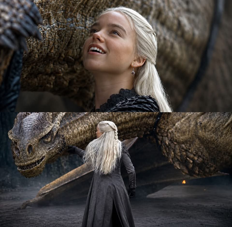 SiezerW's tweet photo. If Balerion still exist why didn’t Rhaenyra claim him. Why did she choose to claim Syrax, the smallest dragon in the realm ? https://t.co/4ZVUlLyQ4j