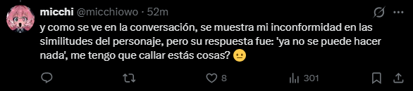 artiwoly's tweet photo. @micchiowo aparte en el momento estabas bien con que mantuviéramos el personaje como se ve en capturas, ahora nomas te quejas porque no te queda de donde agarrarte para justificar el modificar una comisión
+ aqui otro personaje robado :P https://t.co/vEVtiR1iSC