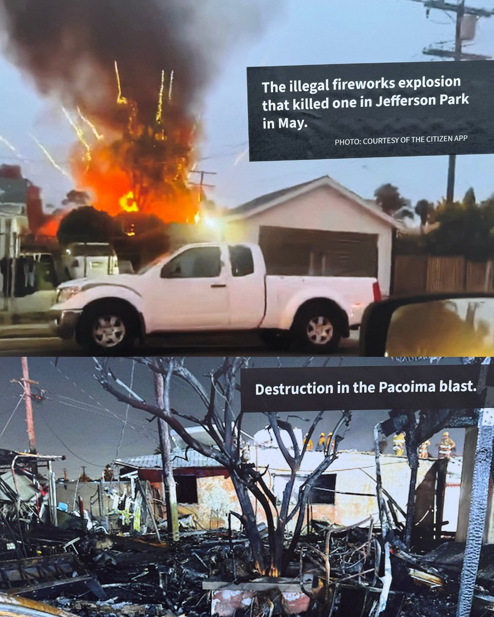 LAFDtalk's tweet photo. Celebrate Safely This Fourth of July!

Fireworks may seem like fun, but they can cause devastating injuries, destructive fires, and life-changing consequences in just seconds. Remember, all fireworks are illegal in the City of Los Angeles.

#LAFD #FireworksSafety #DontBeNext https://t.co/ng5rhVyUa9