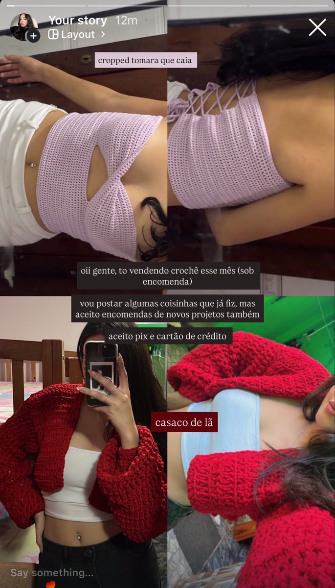 medveguillen's tweet photo. amores, resolvi que vou tentar vender crochê pra comprar minha raquete de tênis 💔 to divulgando no meu insta @/lethguerra

se alguém quiser encomendar ou me ajudar a divulgar, fico mega agradecida!!

ah, e depois de pensar muito, acho que vou aceitar a insistência de vocês sobre o “presente de aniversário antecipado”…se vier o cancelamento, vocês me defendem?