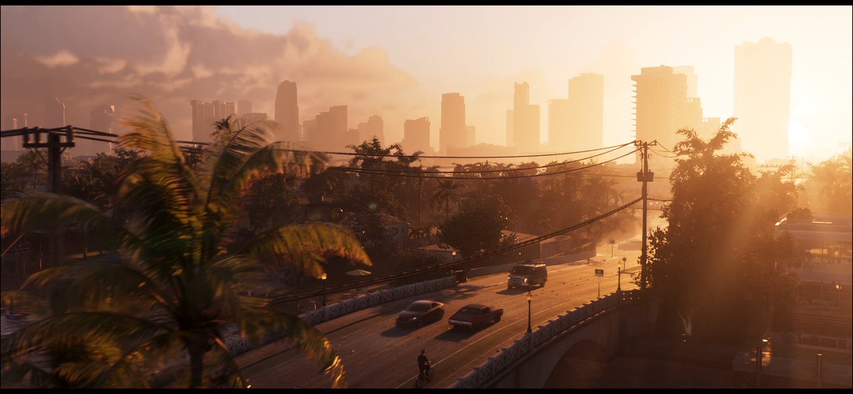 justxavierisunc's tweet photo. Decided to watch the GTAVI Trailer 2 uncompressed and my god https://t.co/avHY1oHjob