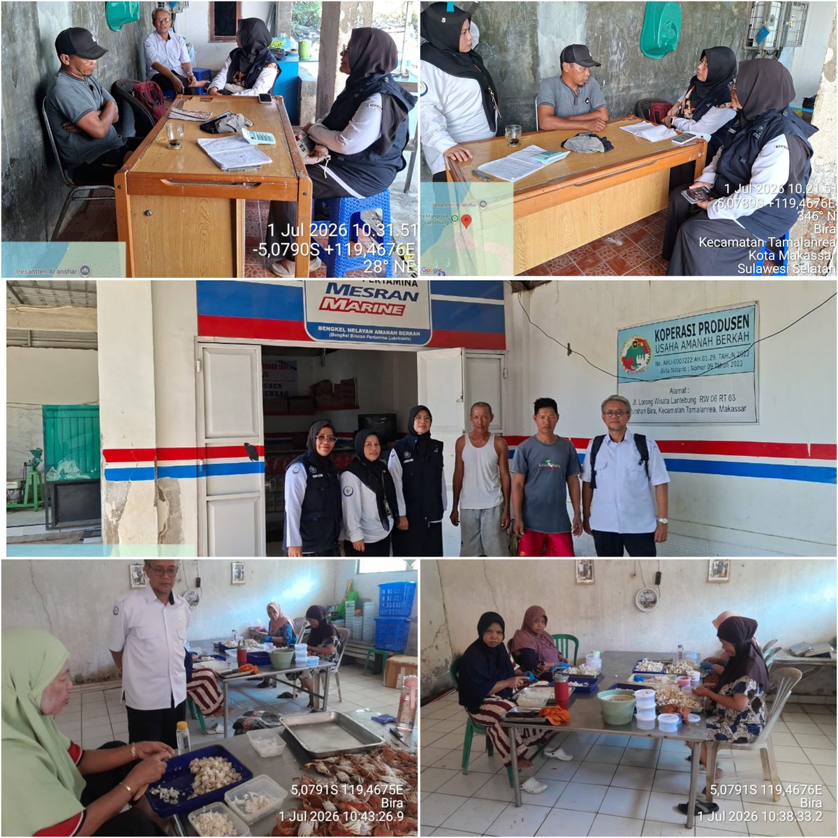 RachmadyAzis's tweet photo. Rabu (1/7/26), koperasi usaha amanah berkah kel Bira, pendampingan administrasi koperasi oleh luhkan Makassar.
#GiatLuhkanSatminkalMaros
#luhlapor
@Luhkan_Makassar
@bppsdm_pusluhkp 
@bppsdm_brpbappp https://t.co/NsMKkyOmYT