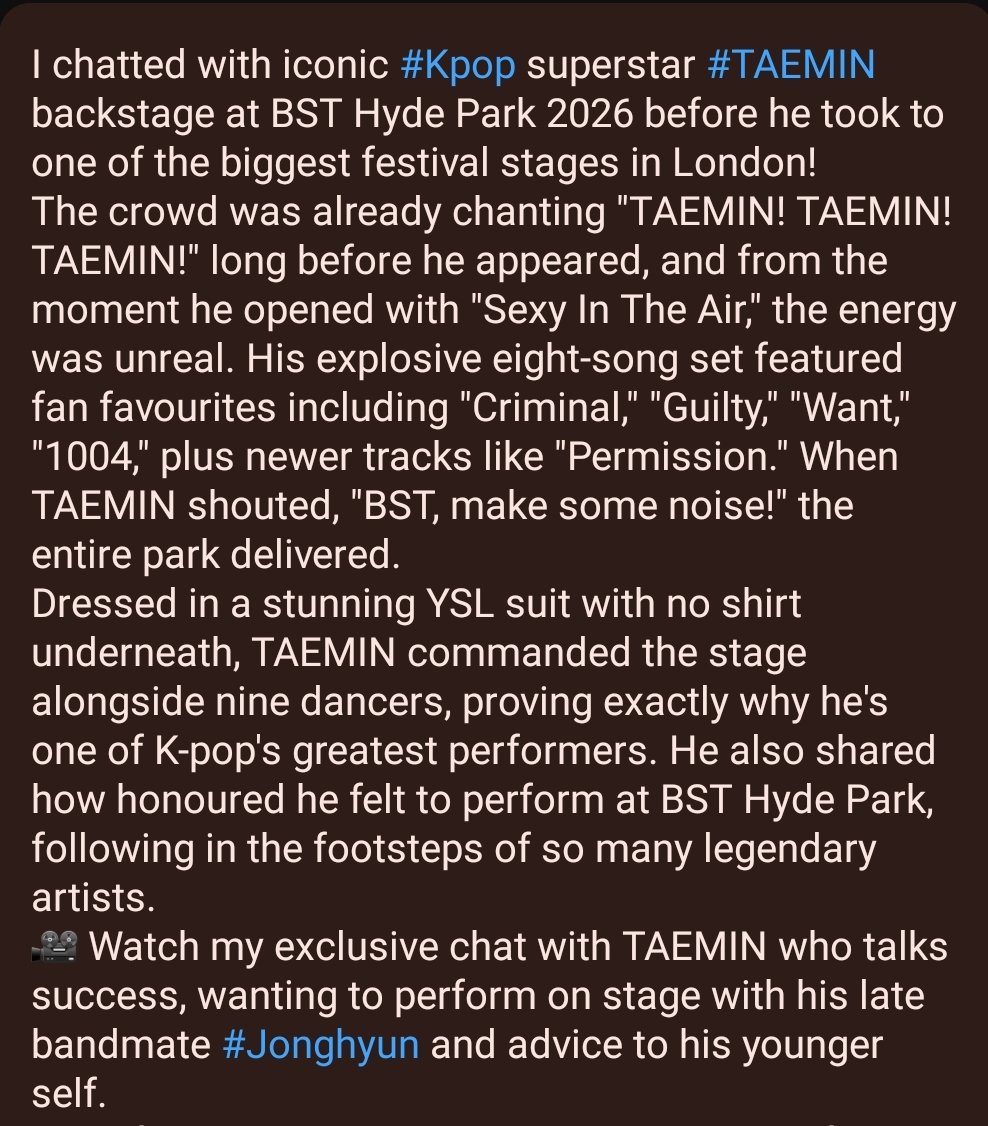 krillberry67's tweet photo. This lovely interview with #TAEMIN is short but beautiful & in English ❤️ please like, watch, share, comment.
#태민 #泰民 #テミン #Jonghyun
#flipyourwig @ flipyourwig thankyou for your very kind words about our superstar ❤️
https://t.co/a4G1IMKAaV https://t.co/UkPC3QuTKe