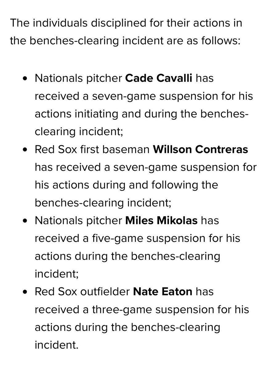 SoxNationNC's tweet photo. 7 games for Cavalli and Contreras. 5 for Mikolas and 3 for Eaton per @MLB https://t.co/xEnZVPWr6h