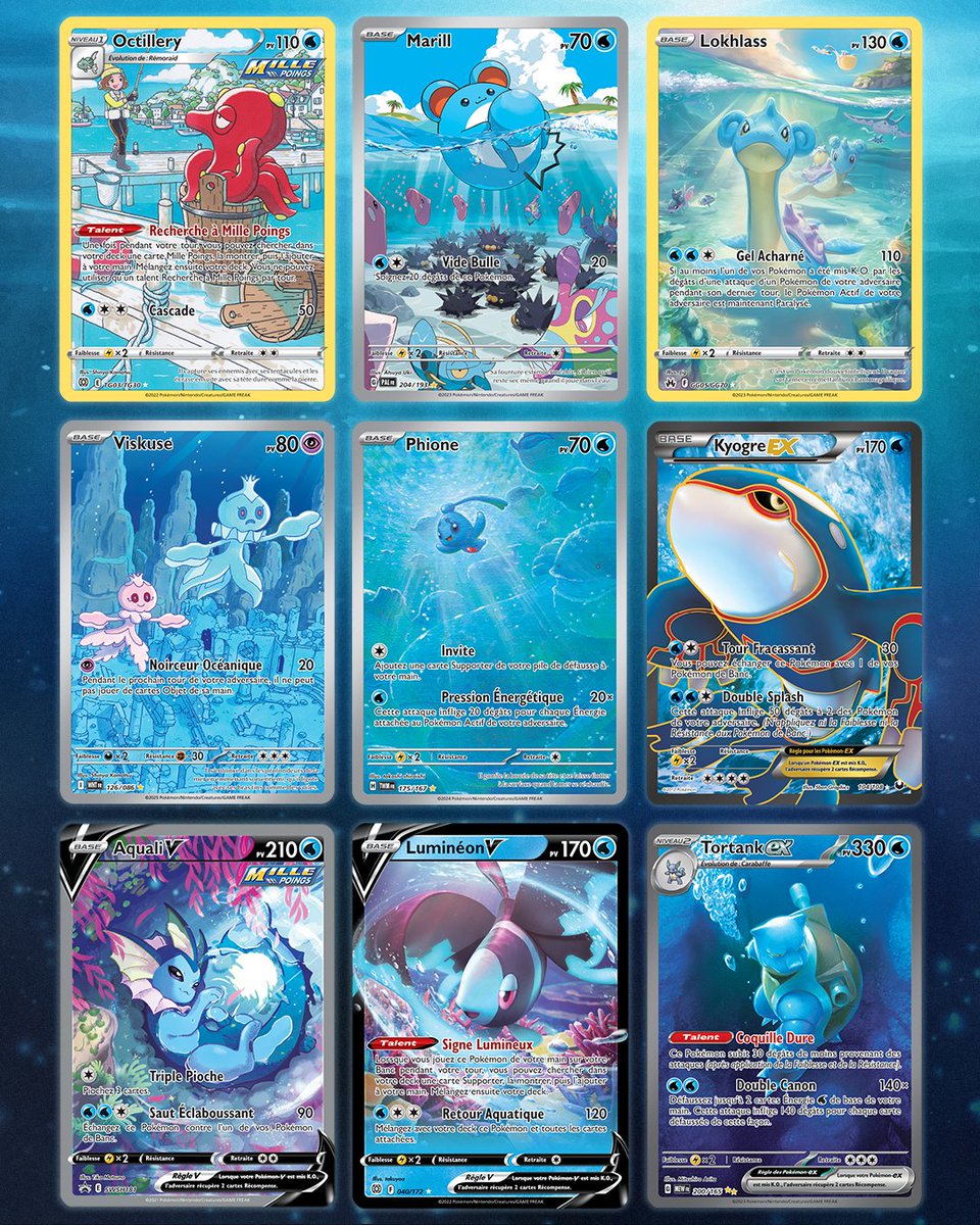 JCCPokemonFR's tweet photo. Vous aimez l’air marin ? Plongez dans notre page de classeur ! 🌊

Quelles cartes y mettriez-vous ? https://t.co/NI01VH81Vc
