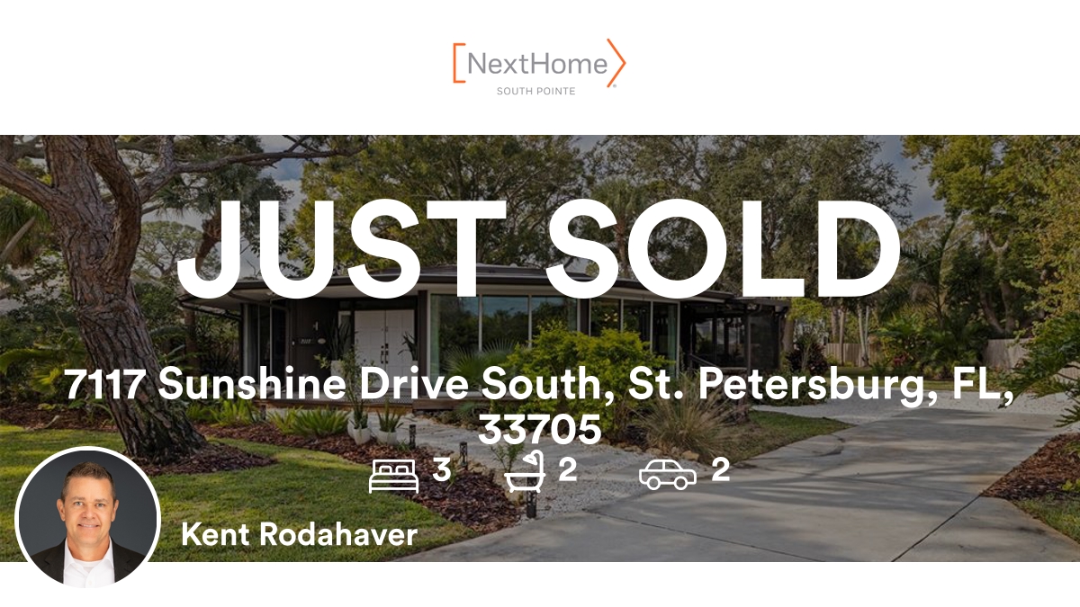 SunshineBayLife's tweet photo. 🛌 3 🛀 2 🚘 2
📍 7117 Sunshine Drive South, St. Petersburg, FL, 33705

My latest sale on RateMyAgent.
https://t.co/467DbYzPIn

...
#RateMyAgent #RealEstate #NextHomeSouthPointe #KentRodahaver #Renowned #StPeteRealEstateExpert #JustSold https://t.co/nWfpv8nHYd