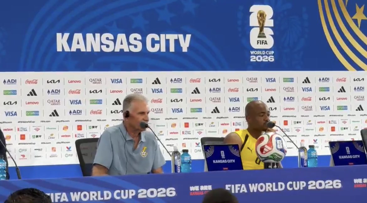 _owurakuampofo's tweet photo. 🗣️ Black Stars head coach Carlos Queiroz 

"Colombia are not perfect. A good team, not perfect. We are a great team, we are not perfect. ... It is going to be ⁠a great game regardless of ⁠the result," 

"The ‌Black Stars, we need to shine tomorrow." https://t.co/wklp2mhIi2