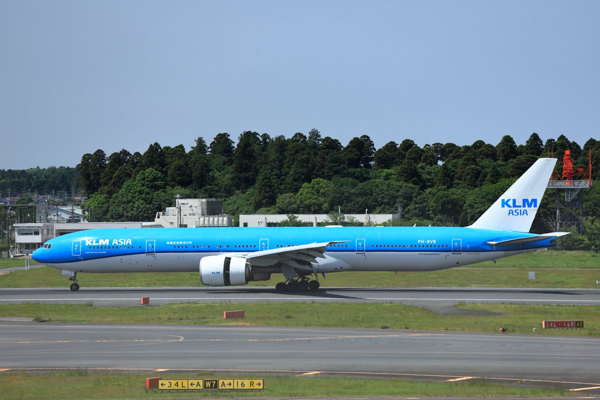 おはようございます。 KL861 AMS-NRT 2026.5.20 PH-BVB B777-300/ER