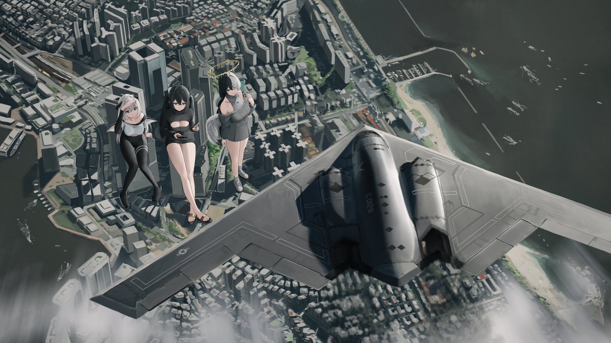 extrathic2's tweet photo. Adena calling a B2-Bomber to show @RubysRobin and @JVRC_GTS 

Thank you to 🎨@Nightsound_ !
#giantess #sizetwittter #巨大娘 https://t.co/2HAAHs6cjz