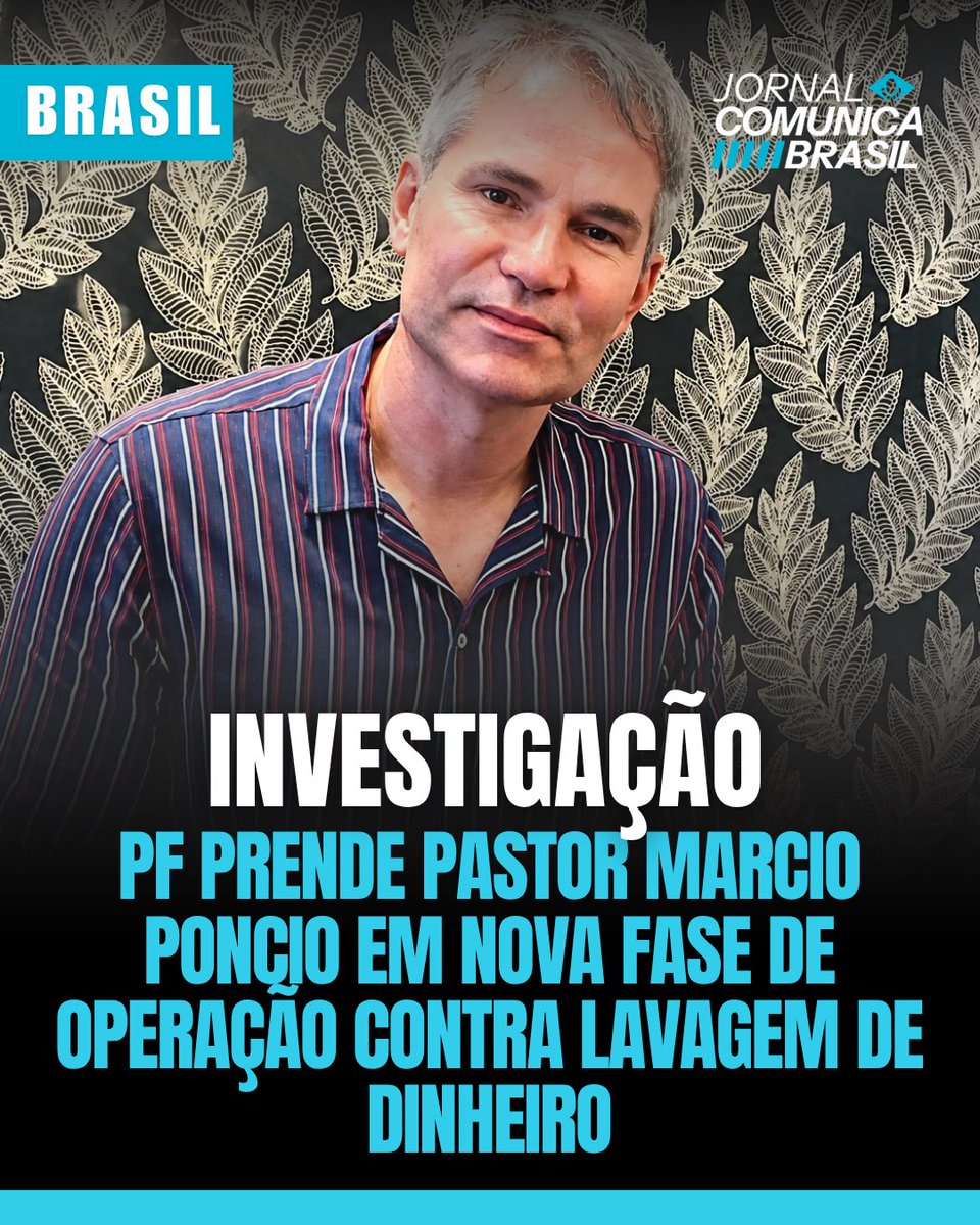rcomunicabrasil's tweet photo. A PF prendeu, nesta quinta (2), o pastor Marcio Poncio durante a quinta fase da Operação Unha e Carne. A ação também inclui mandados de prisão contra o contraventor Adilson Oliveira Coutinho Filho, e o ex-deputado estadual Rodrigo Bacellar, que já estavam presos. https://t.co/NL2IREwKew