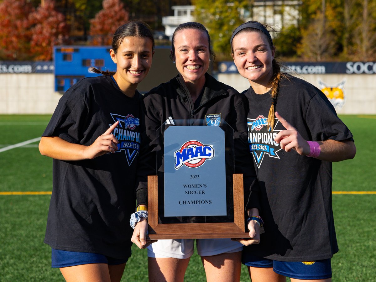 QU_WSOC's tweet photo. We want to wish Coach Meg Collins the best as she takes on a new opportunity! We will certainly miss her, and we thank her for the impact she has made on our program 🫶 

#BobcatNation x #MAACSoccer https://t.co/cfJXJcNGV7