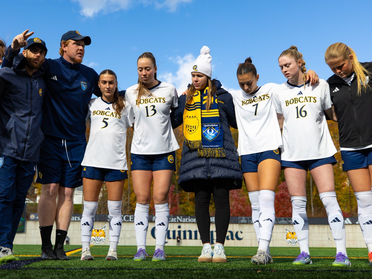 QU_WSOC's tweet photo. We want to wish Coach Meg Collins the best as she takes on a new opportunity! We will certainly miss her, and we thank her for the impact she has made on our program 🫶 

#BobcatNation x #MAACSoccer https://t.co/cfJXJcNGV7