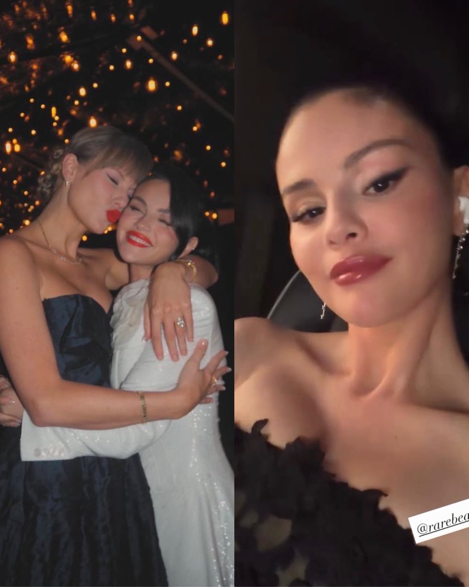 selenagomezbr's tweet photo. Taylor no jantar de ensaio do casamento da Selena e Selena indo pro da Taylor! ❤️🥹 https://t.co/0NzvXiMJSm