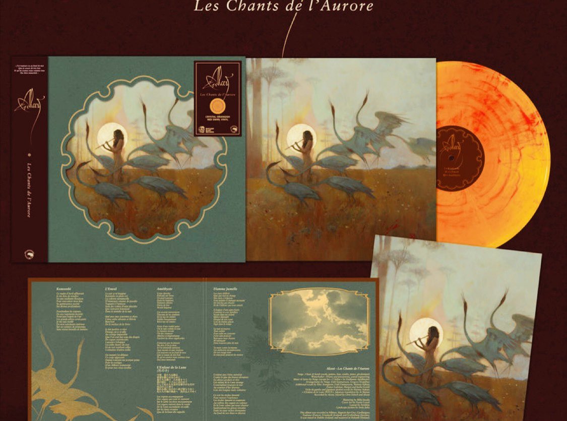 RickBarrios9's tweet photo. I stumbled across a few remaining copies of Alcest Les Chants de L’Aurore on vinyl over at Bandcamp. The crystal orange variant is a beauty! Link in the comments ✌️#Alcest #Bandcamp #Vinyl https://t.co/bvQ4HIIxUV