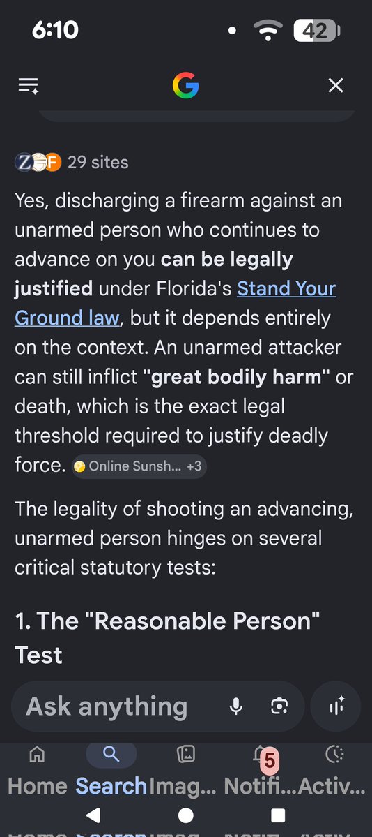demonhunter023's tweet photo. @TheSCIF @45Lori1 Bigger man coming at you walking around fists clenched after you've already brandished a firearm and somehow hes not at fault for being an idiot?

Someone pulls a gun and you still go at them unarmed or not it's seen as a form of escalation in a stand your ground state like FL https://t.co/PRP0lv1klB