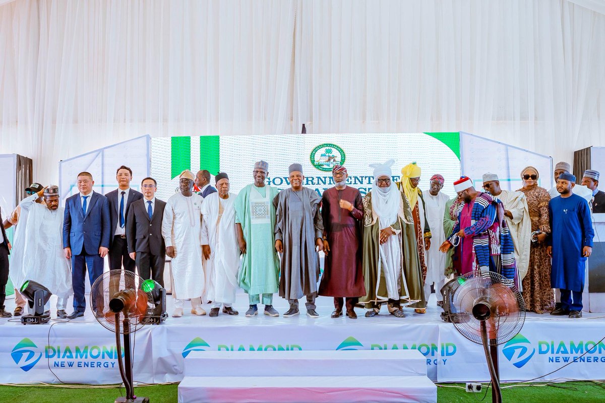 officialSKSM's tweet photo. The Vice President, Senator @KashimSM, has affirmed Nigeria’s readiness to create jobs, build skills, and expand its productive base through active participation in the global minerals economy.

He underscored the importance of solid minerals in a tech-driven era, saying they are the enduring backbone of every economy since no technology rises without them.

Senator @KashimSM stated this on Thursday while commissioning Diamond New Energy Projects, one of Africa’s lithium processing plants and mining companies in Nasarawa State, on behalf of President @officialABAT.

He identified what he described as the stark choices confronting Nigeria, noting that the nation must either maximise its industrial advantage and turn its endowments into engines of prosperity, or spend years manufacturing excuses for the nation’s lack of innovation.