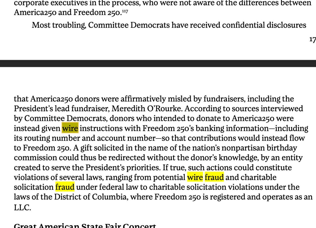 adammocklerr's tweet photo. BOMBSHELL: Trump’s National Fair just got exposed after possible wire fraud and corrupt non bid contracts. https://t.co/I37BkAgWyE
