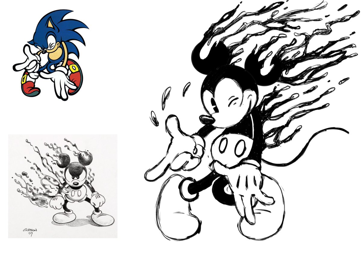 Toastinator24's tweet photo. Tylenol pm is kicking in so imma show this wip real quick before I zzzzzzz……
#mickeymouse #sonic https://t.co/VoHRRVrZ4f