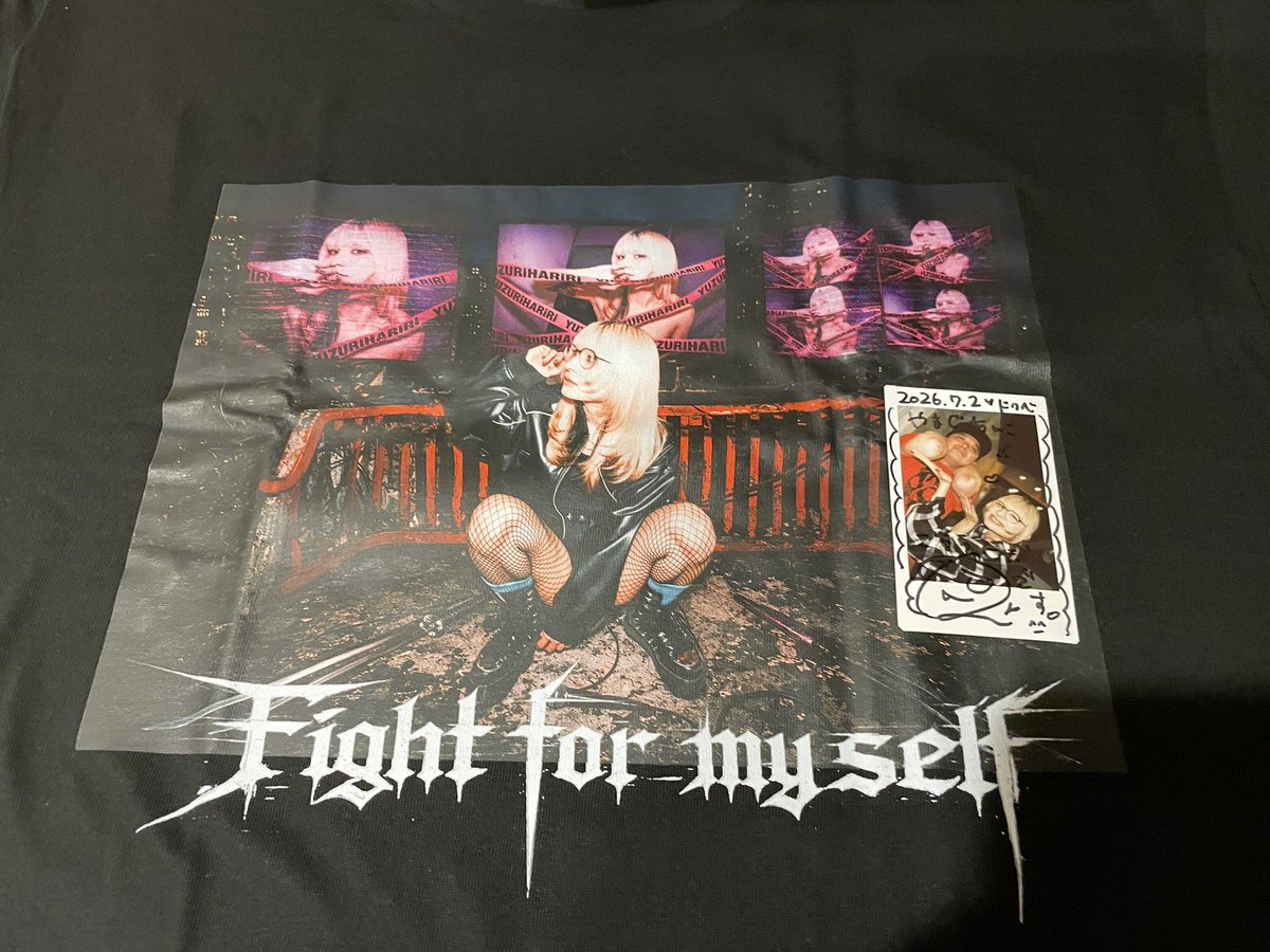 ちぃ様確認用♡ 台湾まぜそば美味かった Tシャツも買えたし✨ チェキに「やまぐちんこ
