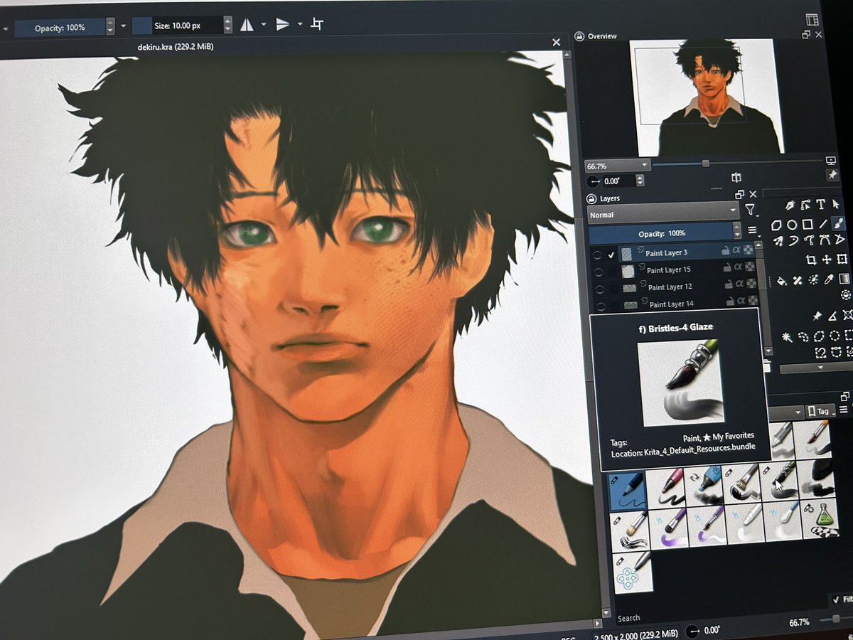 Oliver_jin_wang's tweet photo. Deku realism
I didn't feel like rendering the hair so let's just call it stylization
#mha https://t.co/6eA1SNhEUg