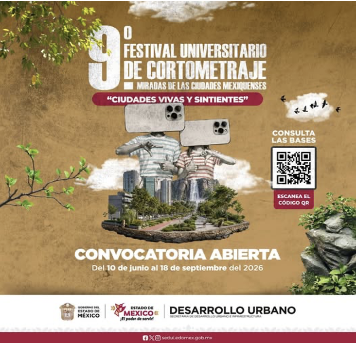 alephUAM_A's tweet photo. 📽️🎞️ ¡Convierte tu mirada en una historia y comparte tu visión sobre las ciudades del presente y del futuro!🎞️📽️

💻 https://t.co/YSPs0jEp2C

#UAM #UAMAzcapotzalco #CGA #Cortometraje #FestivalUniversitario #CiudadesVivasYSintientes#CineUniversitario https://t.co/Fs91wemKGG