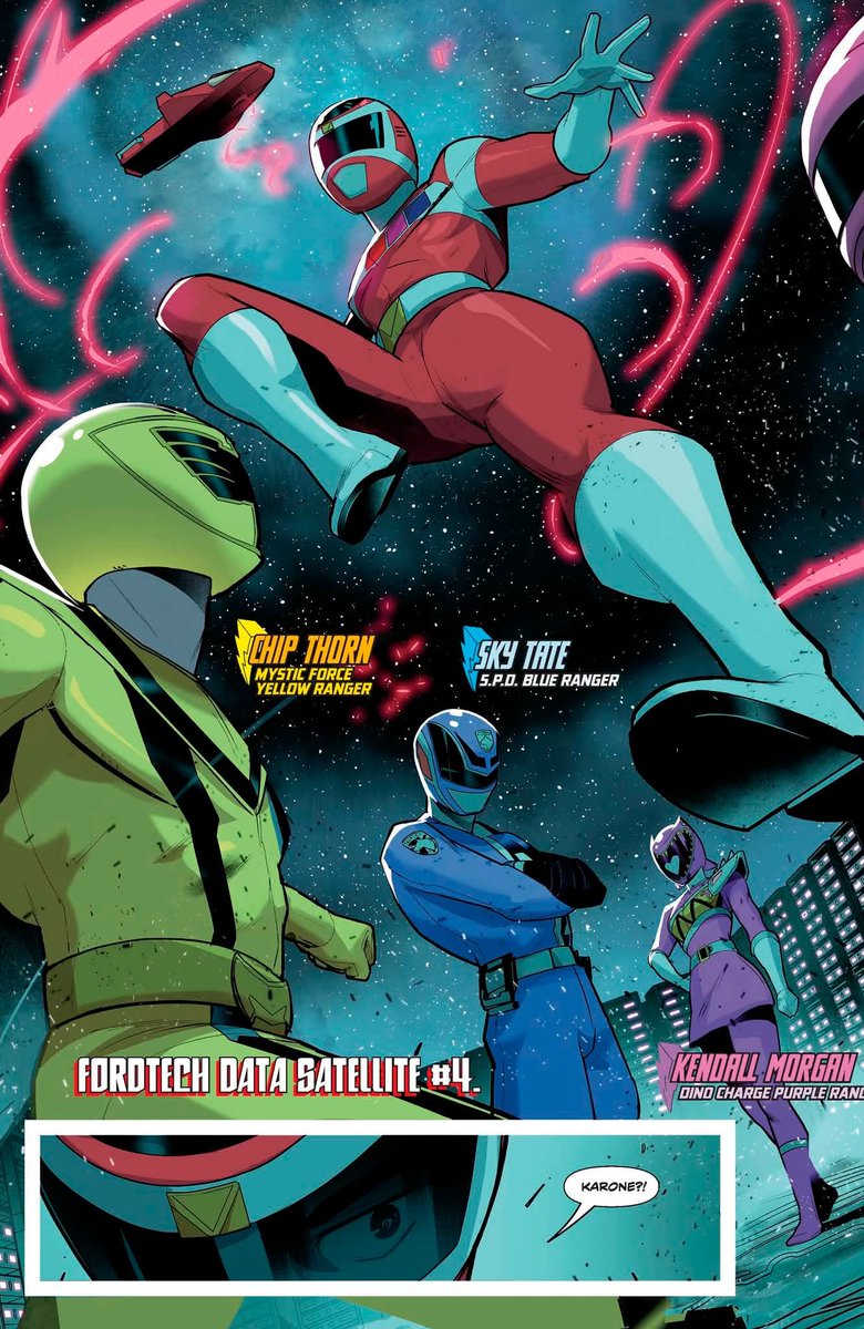 TheComicAwakens's tweet photo. Preview de Power Rangers Unlimited #2, cómic que saldrá a la venta el 12 de agosto.
BOOM! también confirmó que el primer número y se agotó y una segunda impresión se lanzará ese mismo día.
#PowerRangers #OmegaRangers #LordDrakkon #MMPR #RangerSlayer #PowerRangersUnlimited https://t.co/XGz7FK5hee