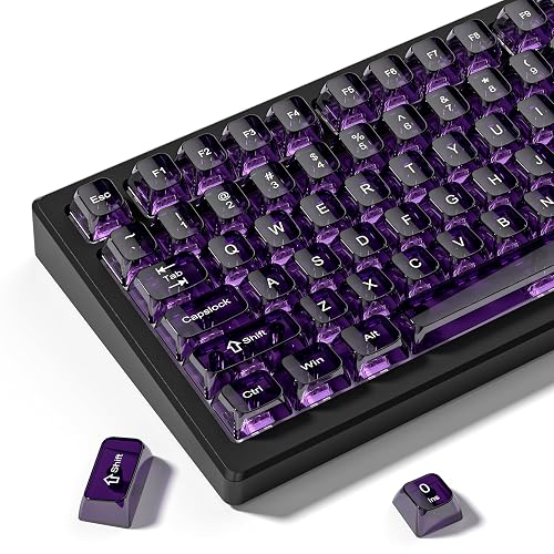 FallWithinFire's tweet photo. I just received dagaladoo Clear keycaps,Transparent Keyboard keycaps,Jelly Key caps Set,Shine Through keycap，MDA Profile Keyboard caps for Mx Switches Mechanical Keyboard(Dark Purple)  from otterrett via Throne. Thank you! https://t.co/c6tjY2gt0B #Wishlist #Throne https://t.co/7RRjaJWN4S