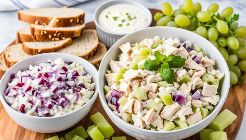 CookElite_com's tweet photo. "The secret to an irresistible chicken salad lies in the harmonious blend of mayonnaise, sour cream, lemon juice, fresh dill, Dijon mustard, salt, and black pepper." https://t.co/TGDLL1Spn3