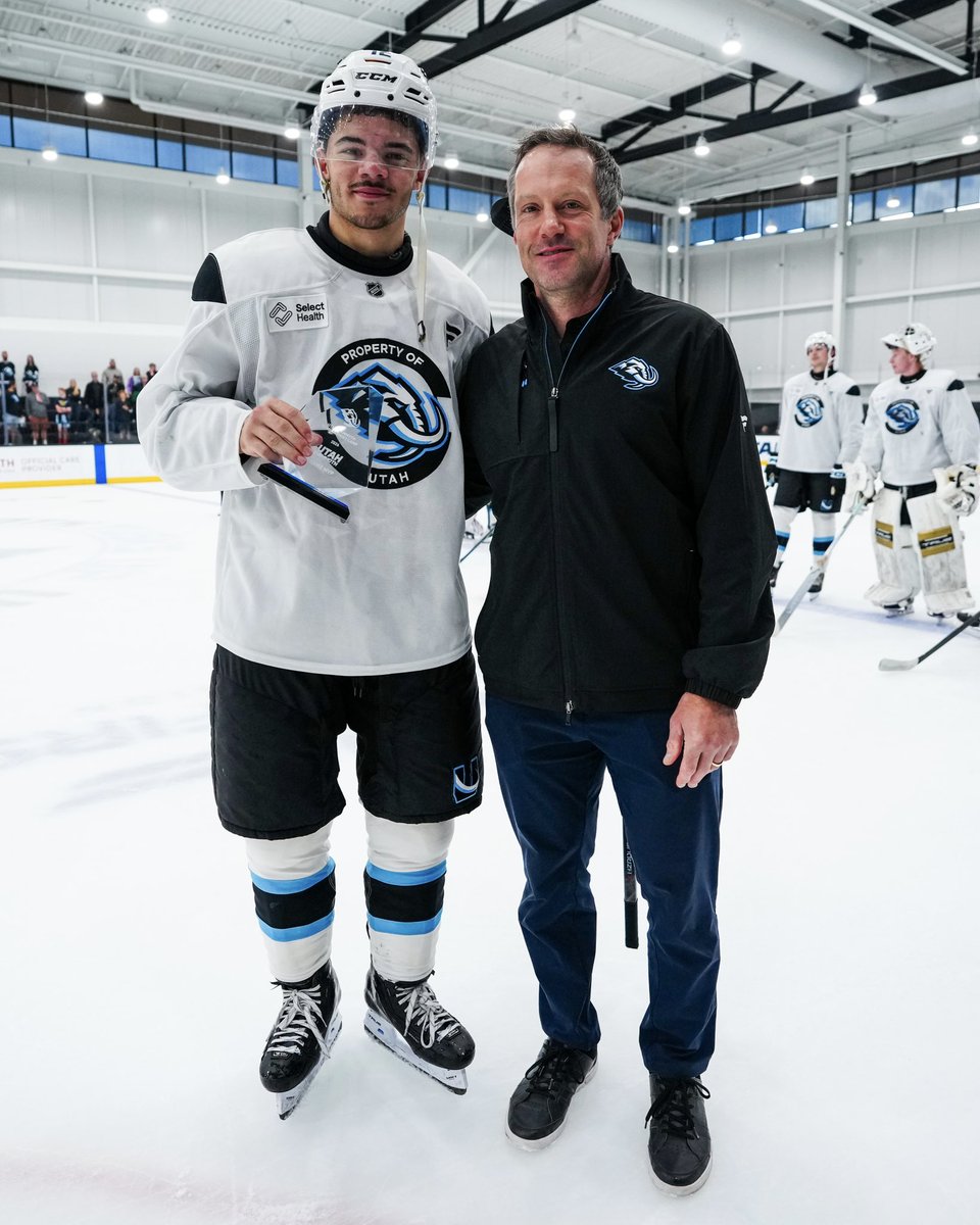 utahmammoth's tweet photo. Closed out dev camp with some awards 🏆

Fittest Player: Owen Allard
Most Improved Player: Ivan Tkach-Tkachenko
Award of Excellence: Gabe Smith
Game MVP: Tij Iginla https://t.co/f83mp4WpyD