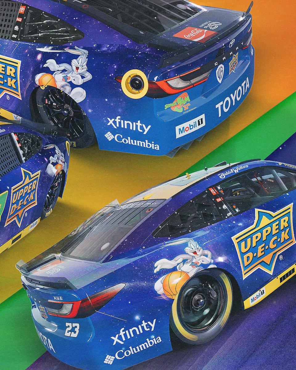 houseofheat's tweet photo. Bubba Wallace's Space Jam-Inspired Toyota Camry 😮‍💨 @NASCAR https://t.co/vpRv57vpSD